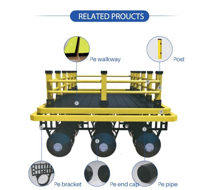 HDPE Leisure Platform Floating House for Fish Farming Tourism