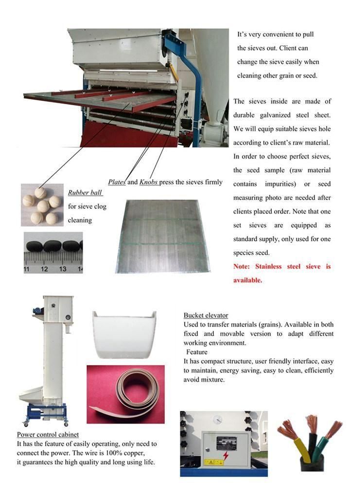 Sunflower Sesame Paddy Seed Cleaner Cleaning Machine