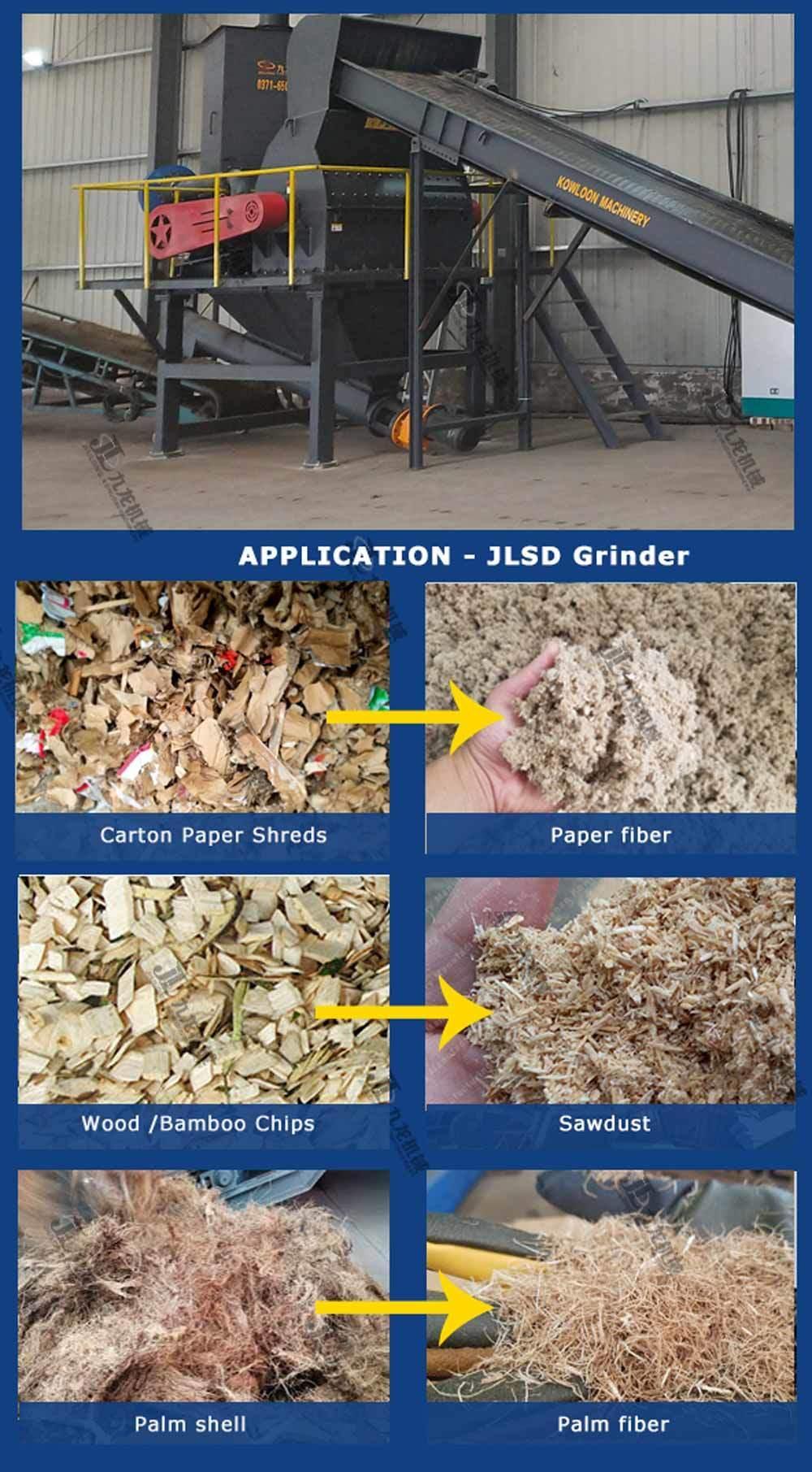 Heavy-Duty High Output Wood Grinding Machine Timber Processing Machine