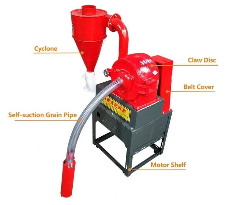 High Capacity Self-Priming Animal Feed Corn Grain Crusher Grinder Machine
