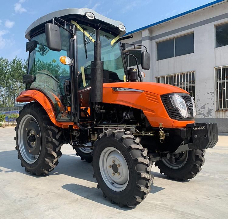 Orange Body 4*4 Farm Wheel Tractor 30HP Small Tractor with Luxury Cabin to Best-Selling Worldwide