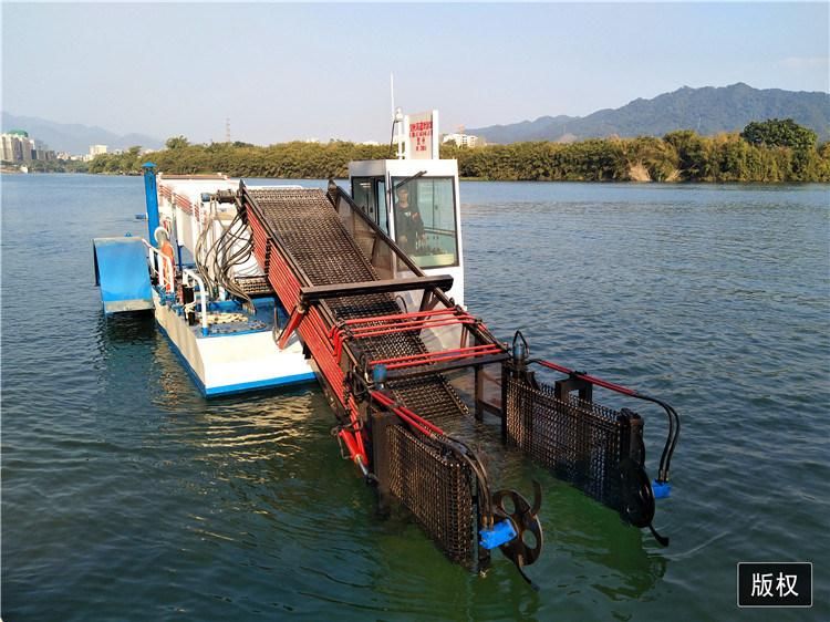 China River Lake Cleaning Boat Aquatic Weed Harvester for Cleaning Water Plants and Floating Garbage