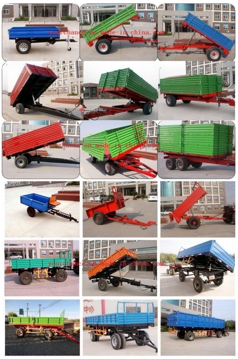 Africa Hot Selling Farm Trailer 7cx-20t 8 Wheels 20 Tons Three Way Tipping Heavy Duty Agricultural Farm Trailer Made in China