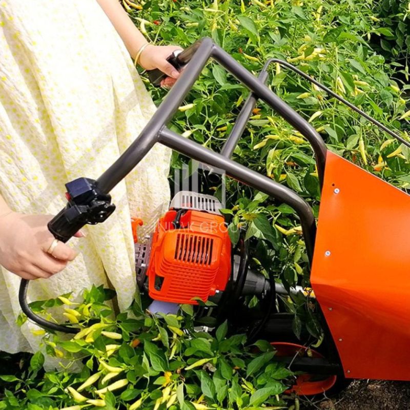 Hand Push Corn Pepper Sugar Cane Sunflower Soybean Gasoline Harvester