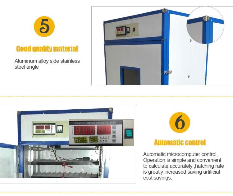 Hhd Ce Certificate Automatic Egg Incubator with 3 Years Warranty Yzite-11