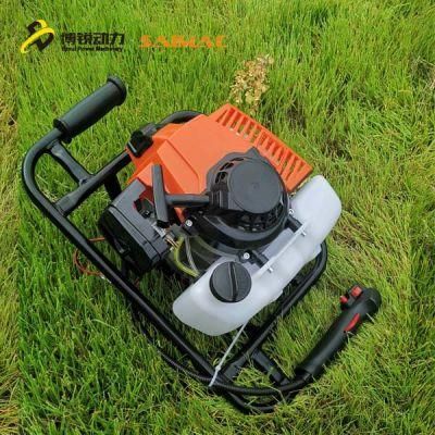 63 Cc 2 Stroke Spiral Drill Earth Auger Post Hole Digger Fence Post Drill + Bits