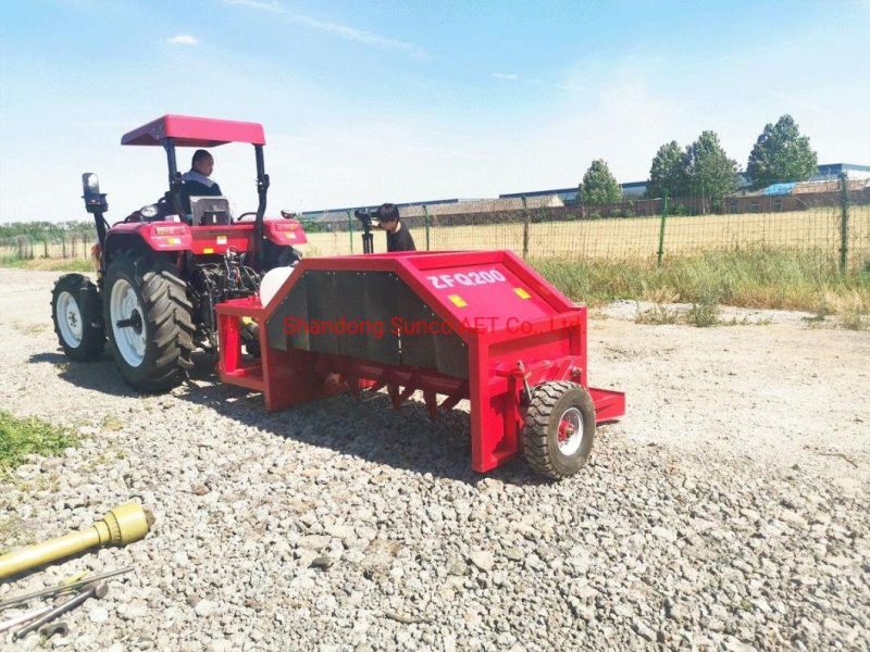 Tractor Mounted Dairy Cow Dung Compost Windrow Turner