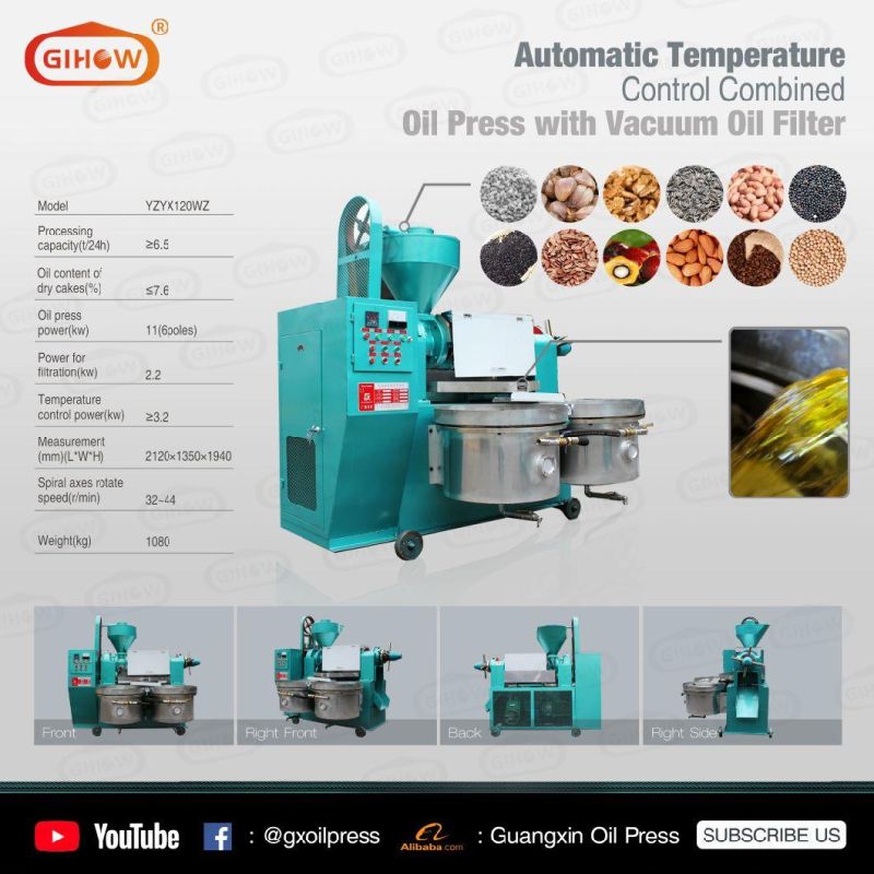 Multi-Function New Type Combined Oil Press Machine with Oil Filter