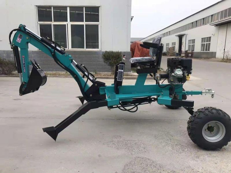 9HP Mini ATV Towable Backhoe Excavator