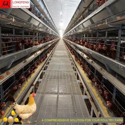 Manufacture Longfeng Farming China Chicken Cage Egg Layer Farm Poultry Feeding Equipment