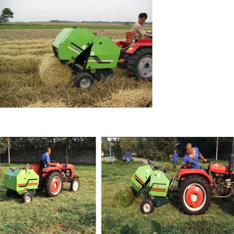 Hot Sale Tractor Pto Driven 850 Mini Round Hay Baler with Good Price