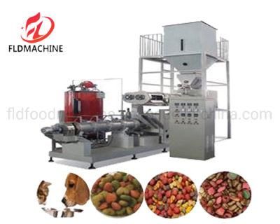 Dry Pet Dog Cat Fish Food Pellet Processing Line Animal Feed Food Extruder Making Machine