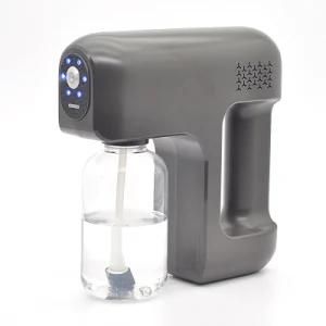 USB Rechargeable Household Portable Wireless Sprayer Blue Light Nano Steam Spray Gun Disinfection Sprayer