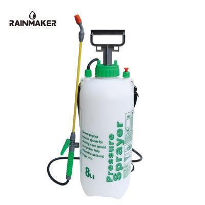 Rainmaker 8 Litre Plastic Portable Pest Control Shoulder Pressure Sprayer