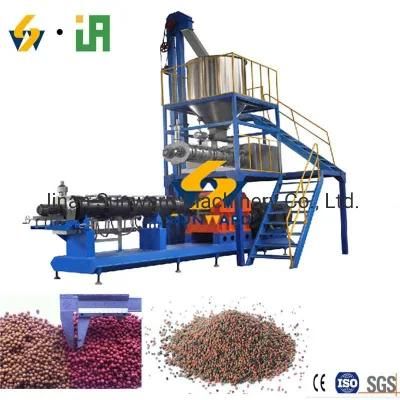 Automatic Floating Fish Feed Extruder Production Line / Fish Feed Machine Price / Small Dog Food Machine