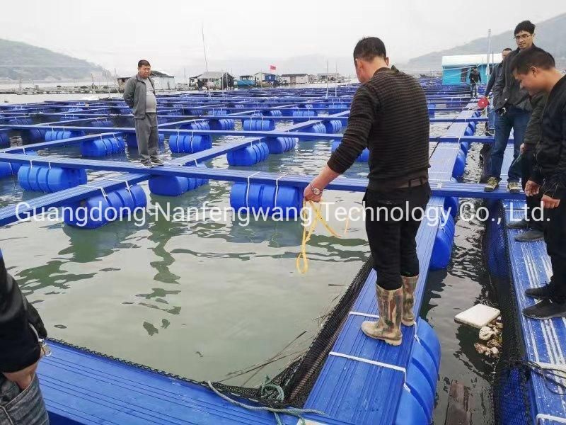 Fish Farm Cage with Fishing Cage Bouy in Lake