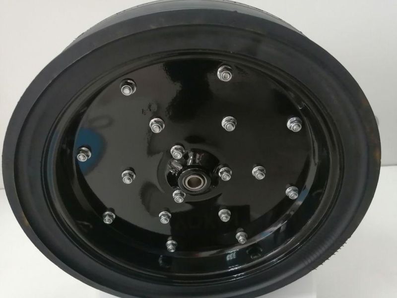 4.5" X 16" (400 X 110 mm) Nylon & Steel Rim Nature Rubber and Depth Wheel