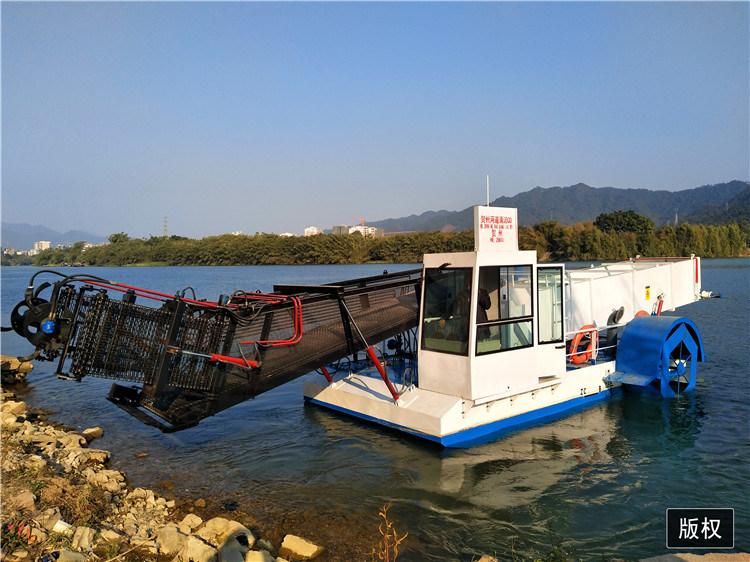 China River Lake Cleaning Boat Aquatic Weed Harvester for Cleaning Water Plants and Floating Garbage