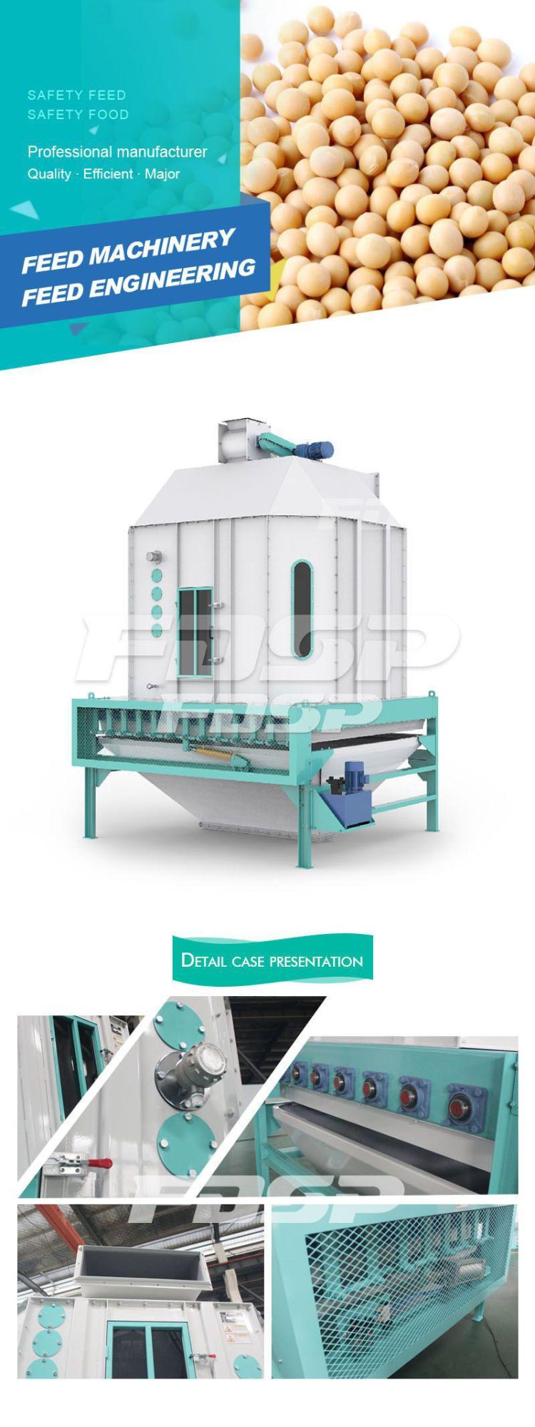 Feed Pellet Cooler Poultry Feed Cooler Chicken Feed Cooling Machine