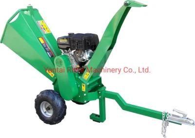 15HP Gasoline Powered Wood Chipper Mulcher with Electric Start