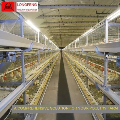 China Computerized Longfeng Poultry Drinkers Farm Layer Cages Egg Chicken Cage Equipment Factory 9lcr-3120