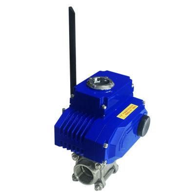 4G Lorawan Mobile Phone Controlled Electrically Actuated Ball Valve Spring Return