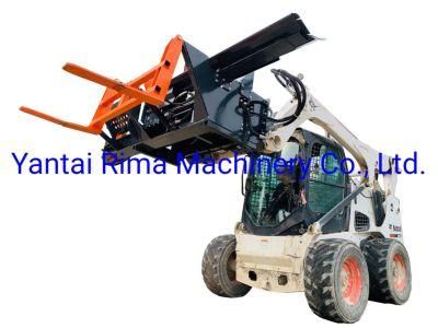 Wood Processing Machinery Skid Steer Attachment Firewood Processor