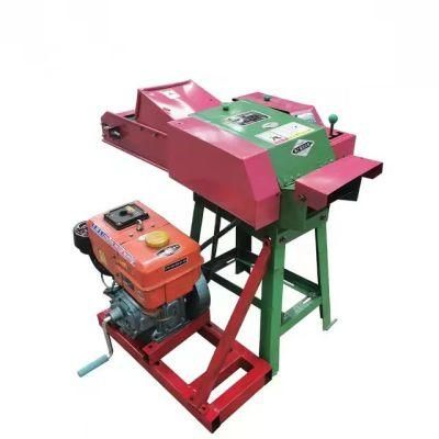 Weiyan Small Livestock Feed Making Ensilage Machine Conveyor Belt Gear Controlled Grass Straw Chopper Mini Chaff Cutter