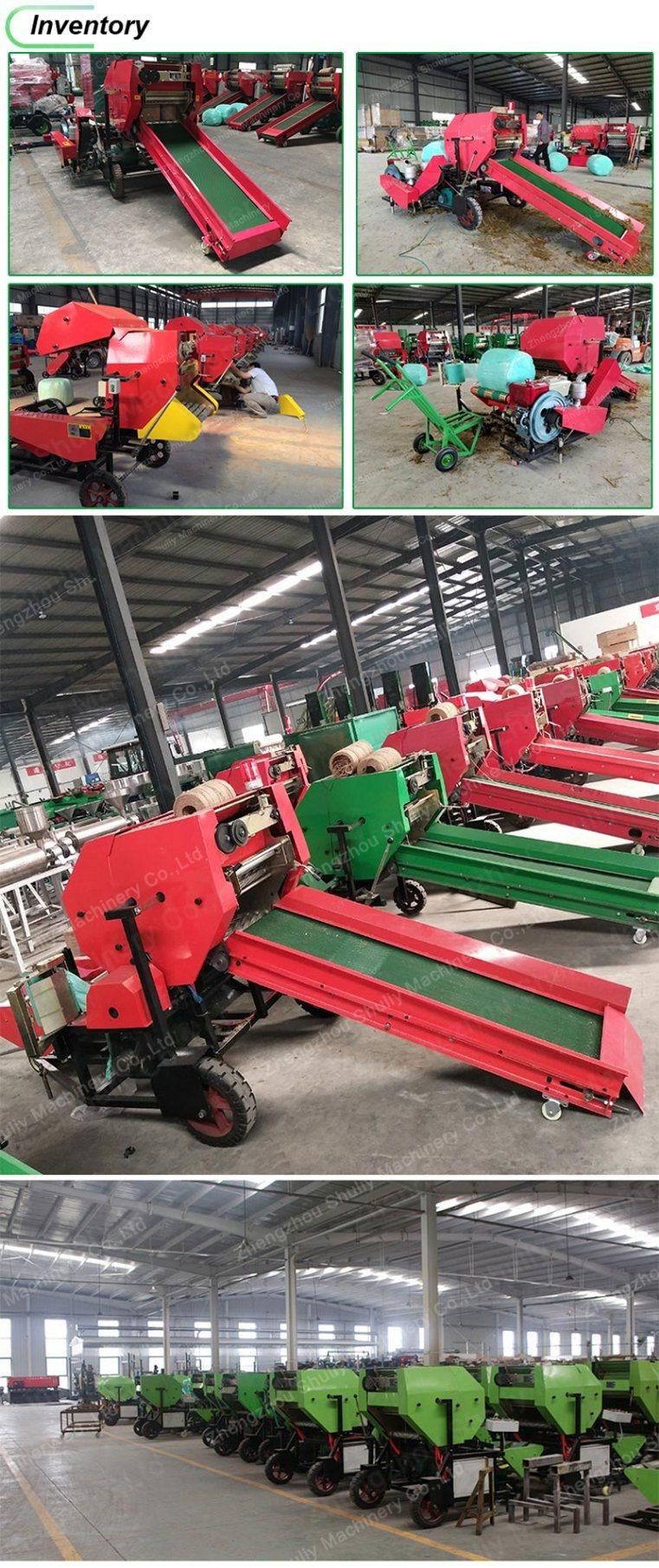 Corn Silage Grass Baler Machine with Wrapper