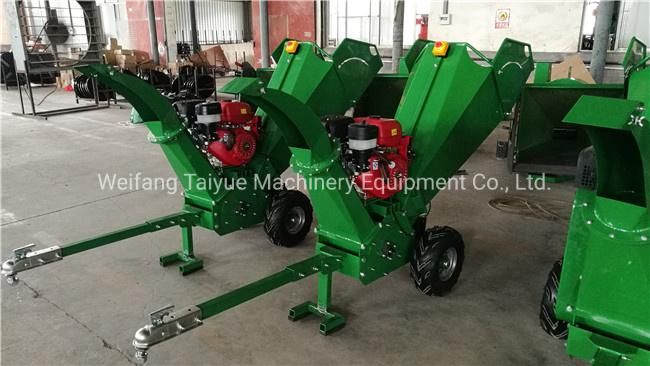 Self Power Gaoline Engine ATV Towable Wood Chipper, ATV Wood Chipper