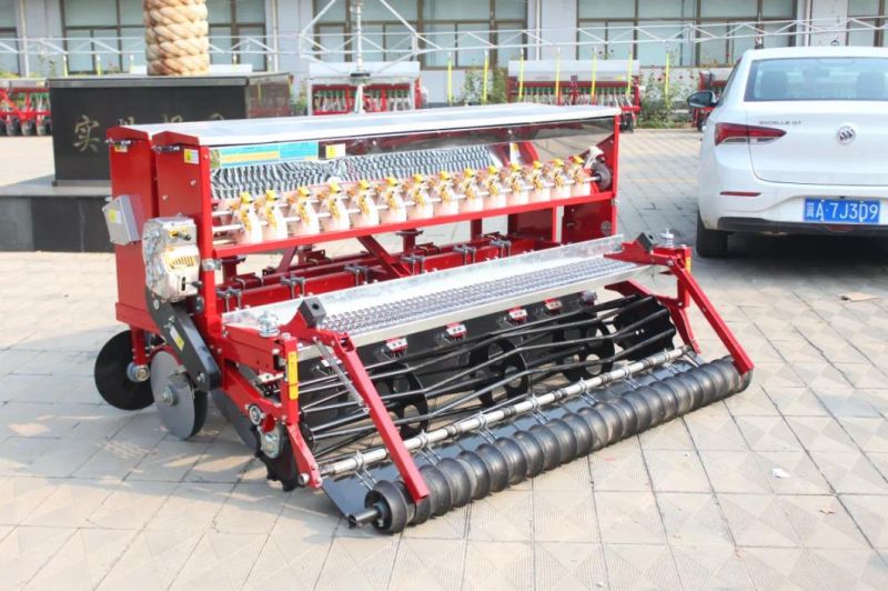 Hot Sale 40HP Tractor Behind Pull Type Wheat Seeder with Fertilizer 14 Rows Planter