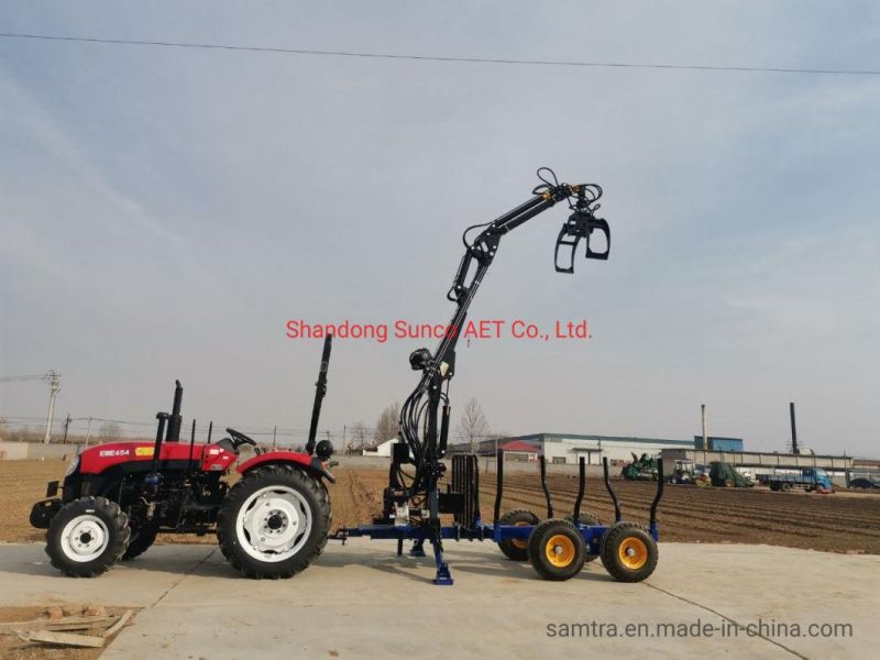 3 T Log Trailer with Crane