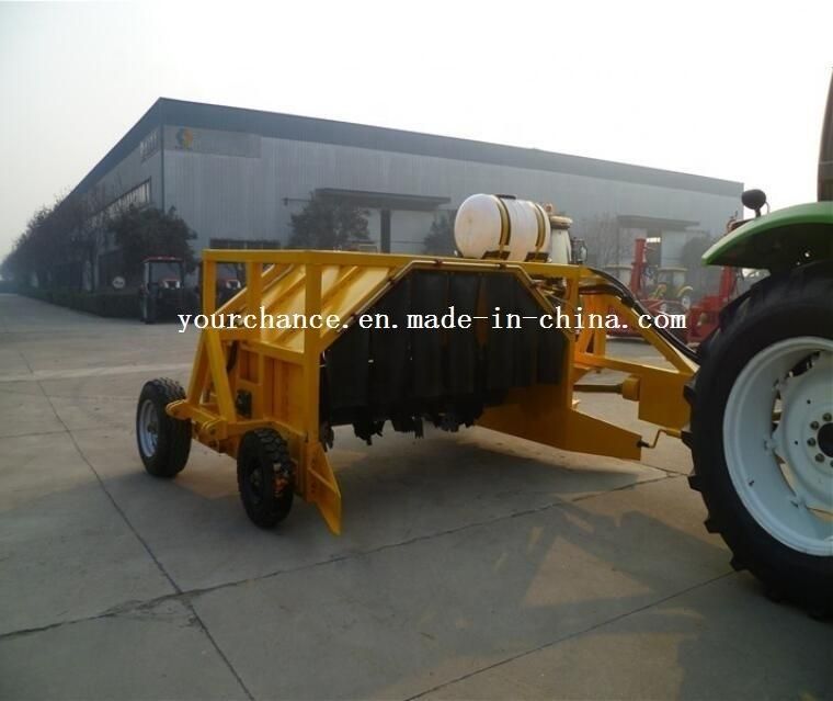 Factory Manufacture Sell Agricultural Machine Zfq350 120-180HP Tractor Behind Trail Wheel Type Manure Compost Windrow Turner Made in China