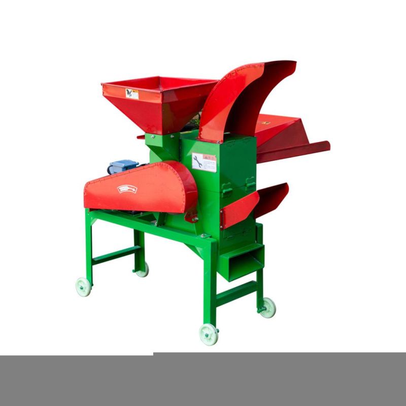 Mini Agriculture Electric Grass Mushroom Hay Cutter Used Hay Chopper Crusher Grinding Combined Hand Chaff Cutter