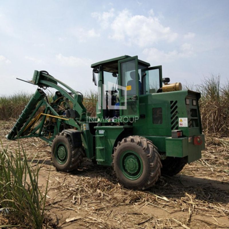 High Efficient Gzsh-15 Series Sugarcane Harvester with 4WD Driving System