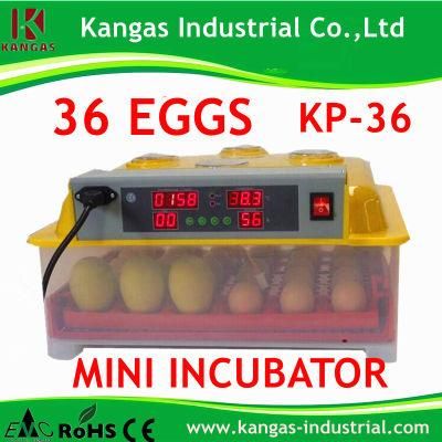 CE Marked Intelligent Automatic Poultry Chicken Egg Incubators (KP-36)