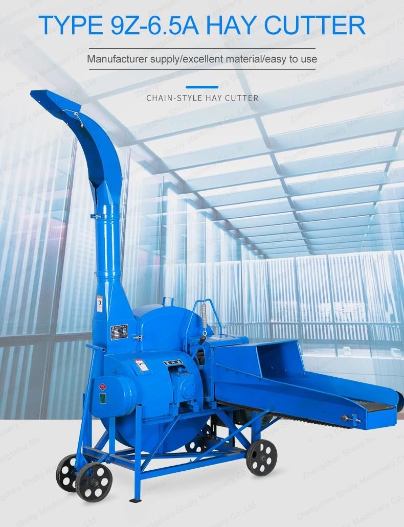 Popular High Efficient Corn Straw Chaff Cutter Machine with Motor