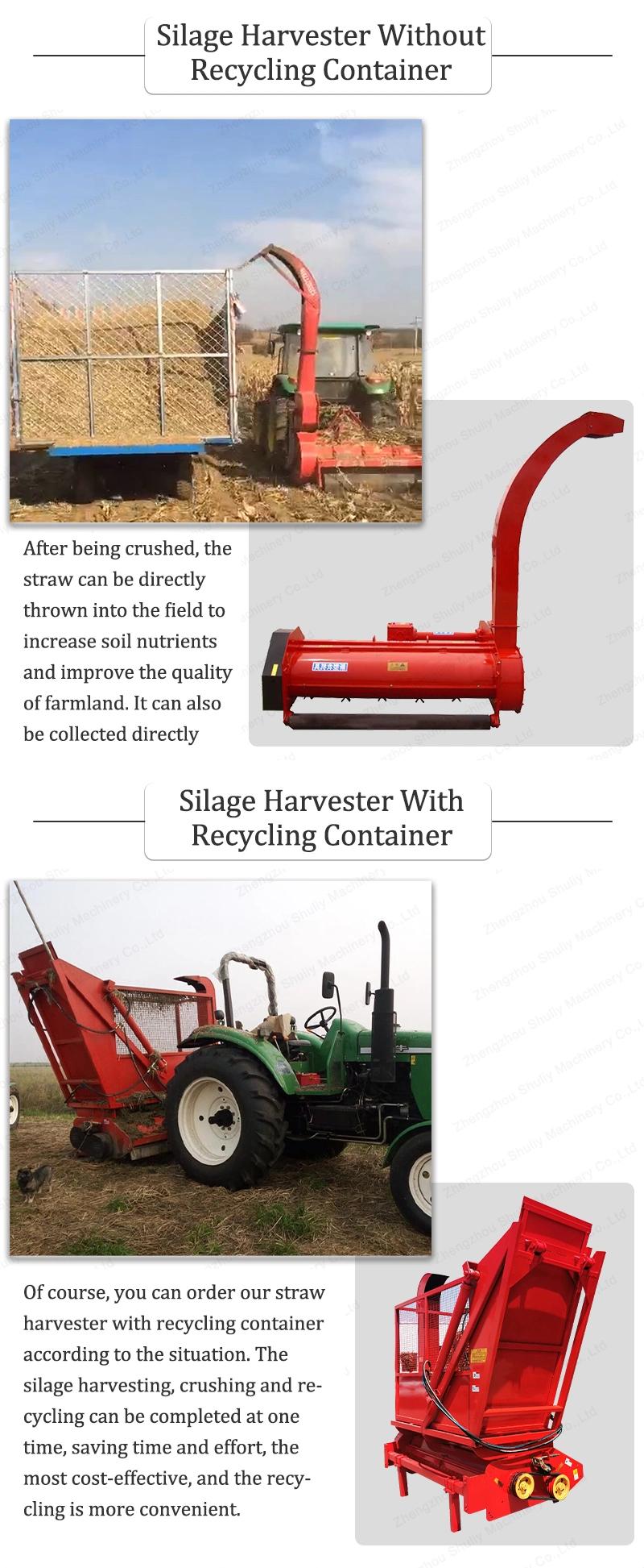 Multicrop Corn Stalk Grass Chopper Grass Crusher Forage Corn Silage Harvester