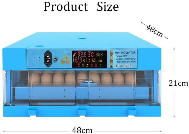 Ce Full Automatic Mini Chicken Egg Incubator 64 Eggs